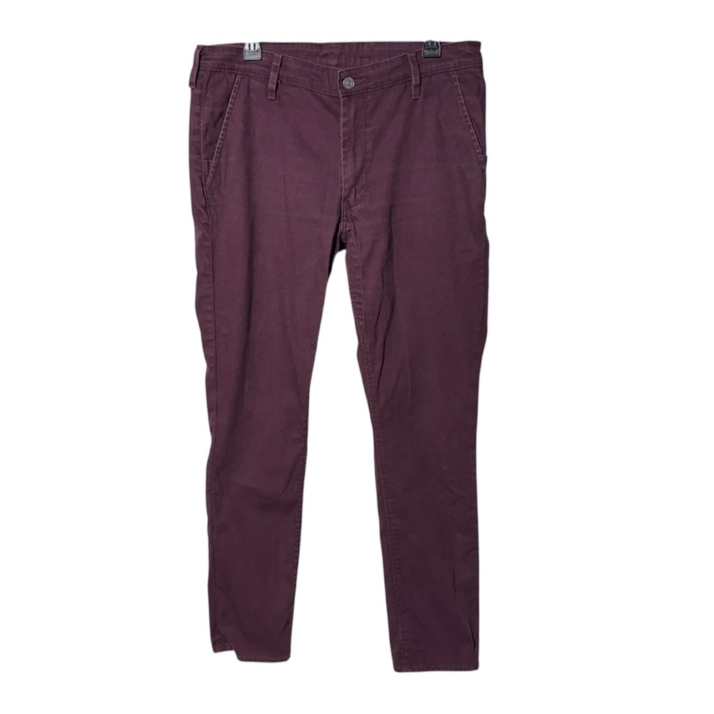 Levi's Commuter Pants for Cycling 36x32 (16-18) in Eggplant/Burgundy